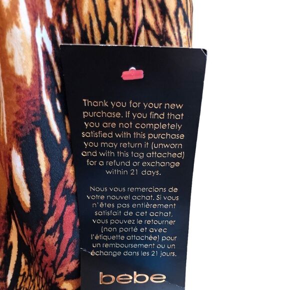 BEBE Printed Chainlink Strap Romper NWT - Picture 15 of 15